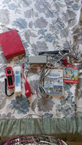 Nint3ndo wii vermelho 25 anos mario