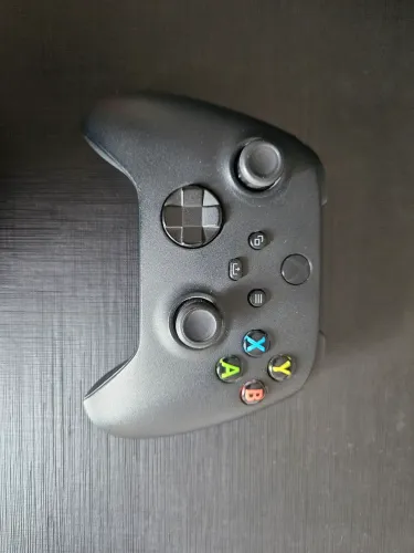 Controle Sem Fio para Xbox - Preto Carbono com drift em analógico esquerdo