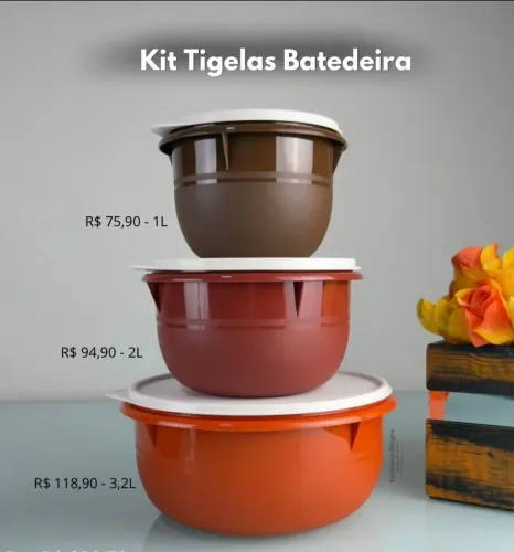 Kit tig batedeira da tupperware novo.