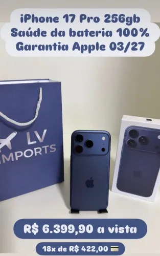 iPhone 17 pro 256gb bateria 100%