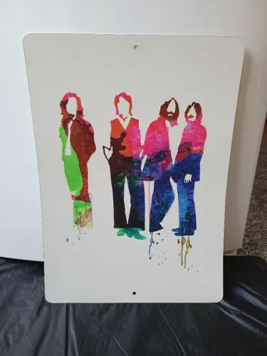 Placa Decorativa The Beatles 29 x 40