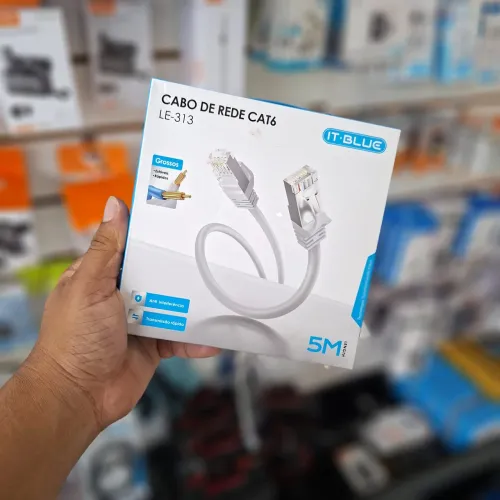 Cabo de rede Internet 2m a 15m cat6 - entrega em slz e região 