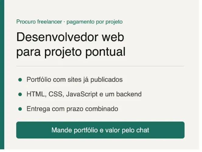Prorgramador Freelancer