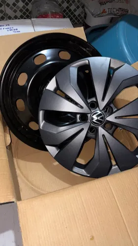 Jogo de Calotas Originais Volkswagen Nivus 2026 + Rodas de Ferro