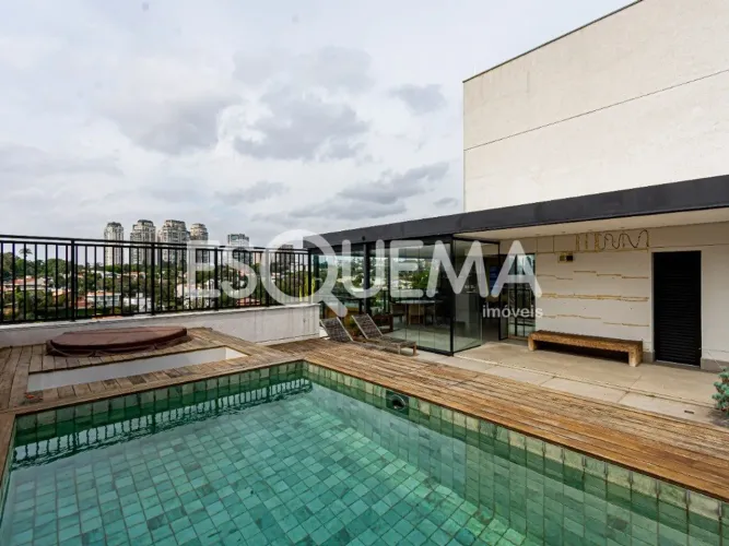 Cobertura nova, moderna e mobiliada com vista panorâmica na Cidade Jardim