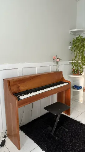 Vendo Piano com armário e banco