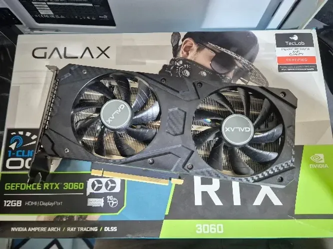 Placa de Vídeo Galax GeForce RTX 3060 12GB GDDR6 OC 1-Click PCIe 4.0
