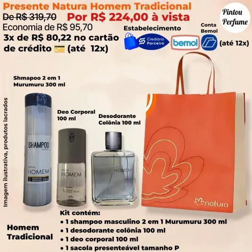 Kits Natura Homem em Promoção