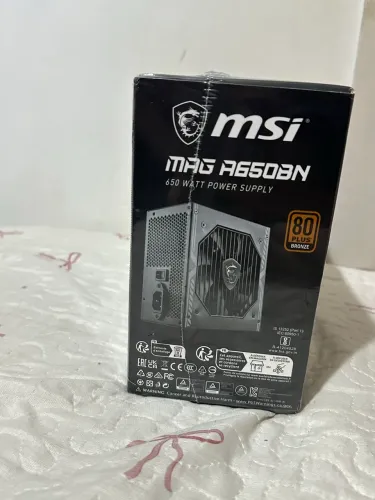 Fonte MSI MAG A650BN 650W 80 Plus Bronze - Nova/Lacrada