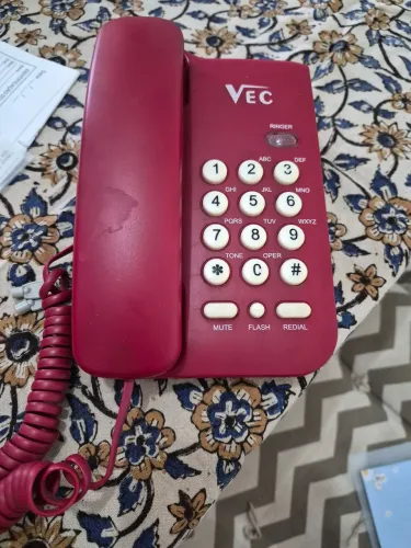 Telefone com bloqueador Vec vermelho