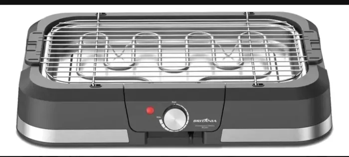 CHURRASQUEIRA ELETRICA BRITANIA BCQ40 PRETO/INOX 220