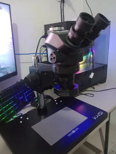 MICROSCÓPIO PROFISSIONAL NOVO + MULTIMETRO PROFISSIONAL NOVO