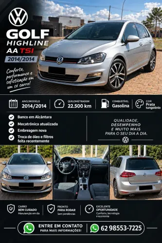 Volkswagen Golf Highline 1.4 TSI 140cv Aut. 2014