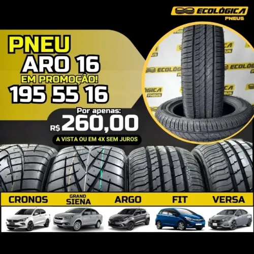 Pneu Remold 195 55 16 / 205 55 16 "APENAS RETIRADA" 