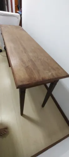 Escrivaninha de madeira maciça rústica 