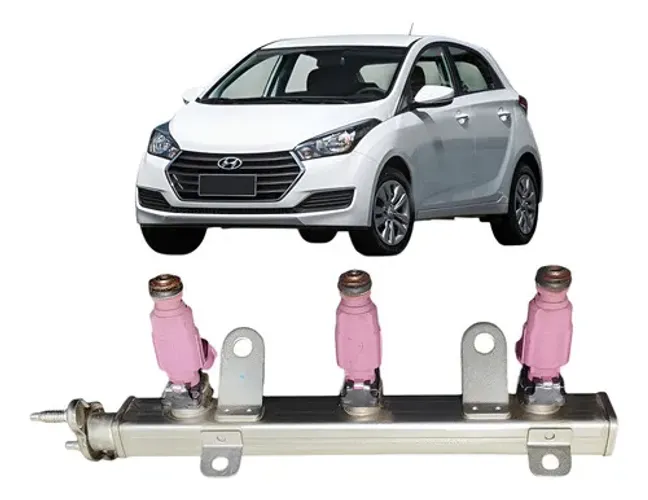 Flauta Bico Injetor Hyundai Hb20 Manual 2018 1.0 Original