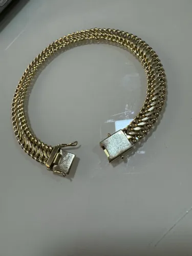 Pulseira de ouro lacraia