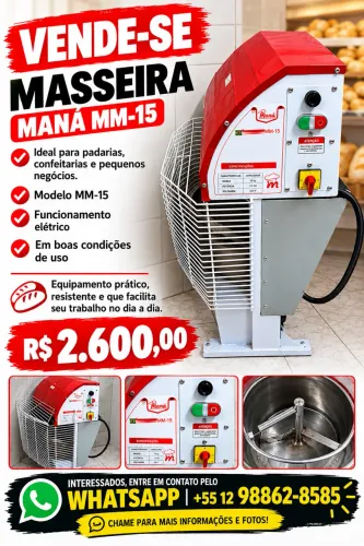 VENDE-SE MASSEIRA MANÁ MM-15