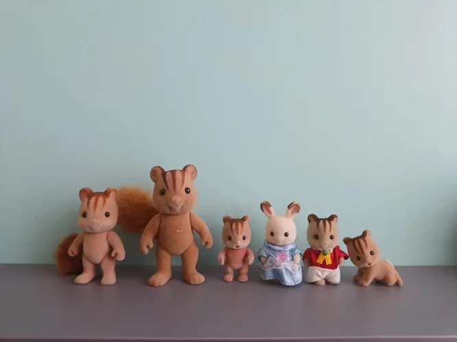 Lote esquilos sylvanian families 