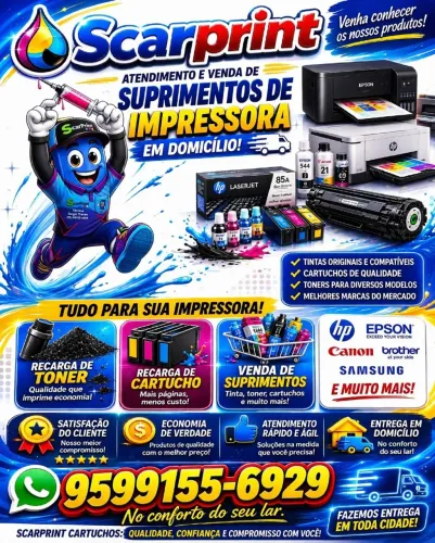 Scarprint venda de tintas toner e cartuchos de impressoras 