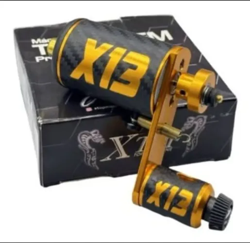 Fonte e maquininba Tatuagem, X-13 GOLD + Kit Pedal + Cabo RCA+ Clip Cord
