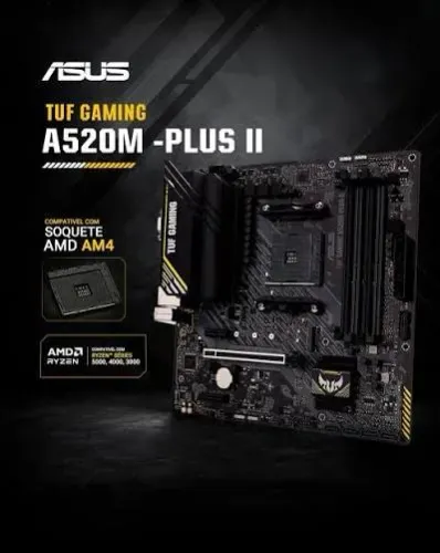 Placa Mãe ASUS TUF GAMING A520M-PLUS II, AMD AM4, mATX, DDR4