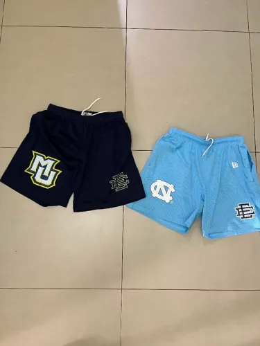Kit 2 Shorts Eric Emanuel EE Mesh Importado Streetwear (Navy + Carolina Blue)