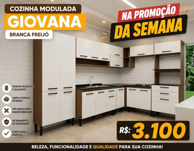 Promoção cozinha Giovanna branca