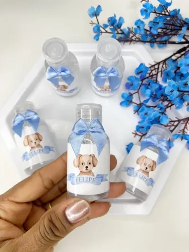 Lembrancinhas álcool e gel maternidade