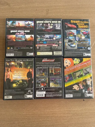 Lote de 6 jogos originais PlayStation 2