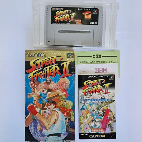 Cib Street Fighter 2 Super Famicom em ótimo estado Original japonês 