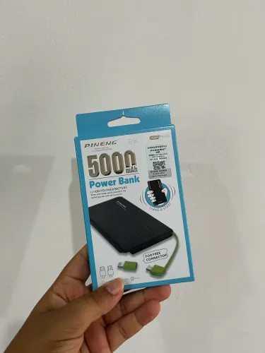 Power Bank Pineng 5000mAh Original - Carregador Portátil Compacto