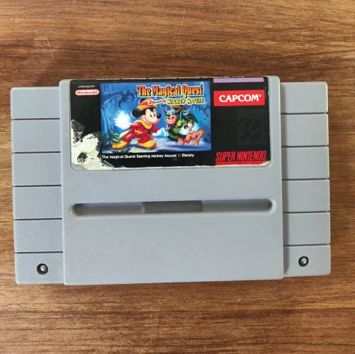 Fita Mickey Magical Quest SNES Original