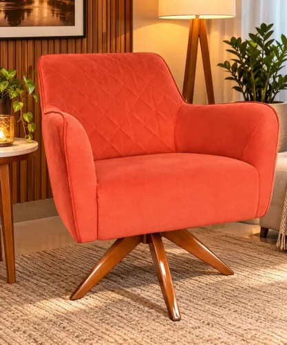 Poltrona Giratória super confortável e elegante. Pouco meses de uso em perfeito estado