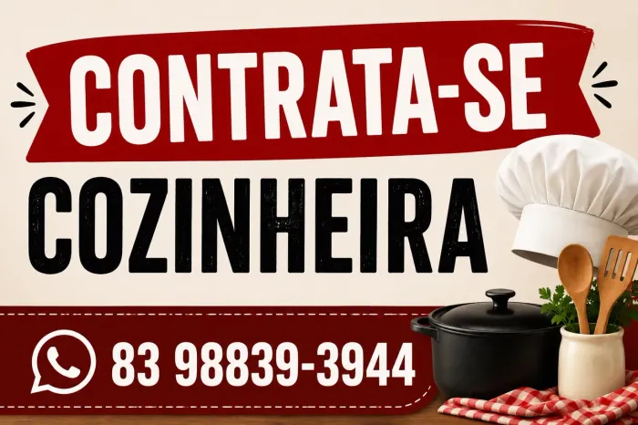 Contrata-se Cozinheira 