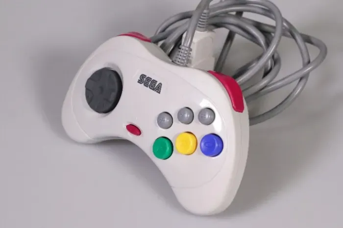 Controle Sega Saturn Branco - original impecável