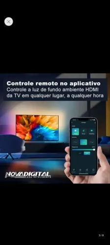 Kit fita LED mais cabo HDMI 2.0
