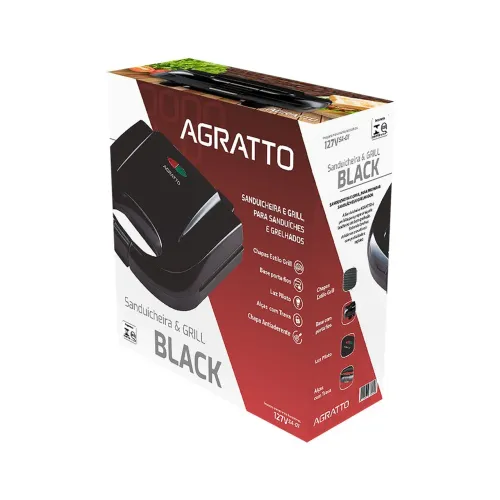 Sanduicheira Agratto Black 127V