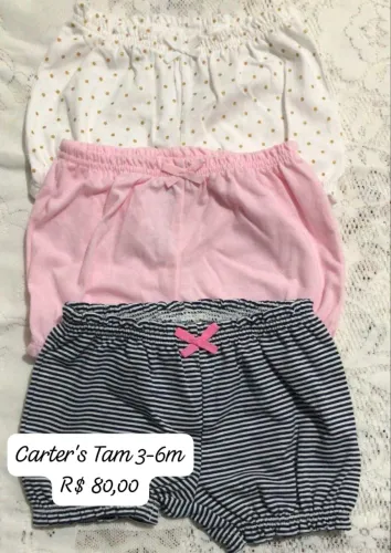3 shorts Carter's Tam 3-6m