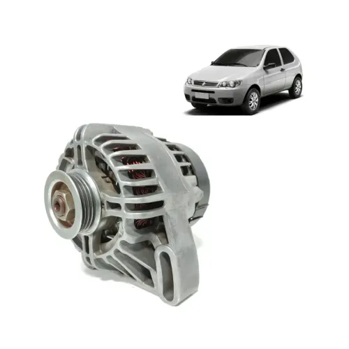 Alternador Fiat Palio Siena Uno Punto 1.0/1.4 Fire 2001 a 2012 Polia Fixa Sem Ar Original