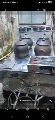 Carro para vender sopas, caldos e todo tipo de comida de panela 