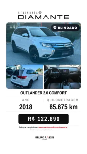 Mitsubishi Outlander Comfort 2.0 16V Aut. 2018