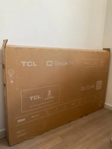 Tv TCL QLED 4K 120HZ 55 polegadas Nota Fiscal e garantia até junho de 2027
