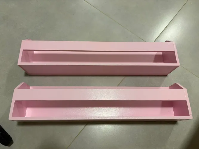 Porta livros infantil - rosa