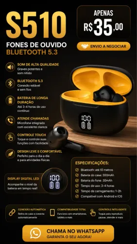 Fone Bluetooth S510