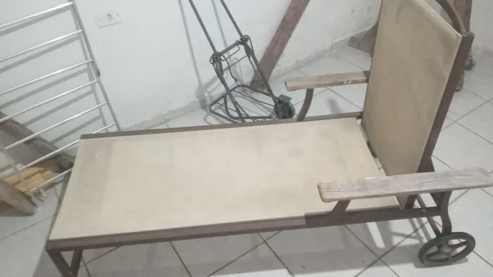 Carrinho ferro grande carregador cama Mercadoria carga carrega até 300k