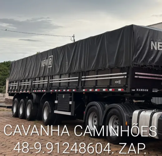 Carreta Randon 4° Eixo 2023 13,50 Mts Comprim. 1,80 M Com Pneus Novos Michelin.