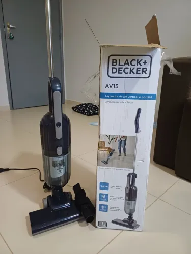 Aspirador de Pó Vertical e Portátil AV15 Black Decker