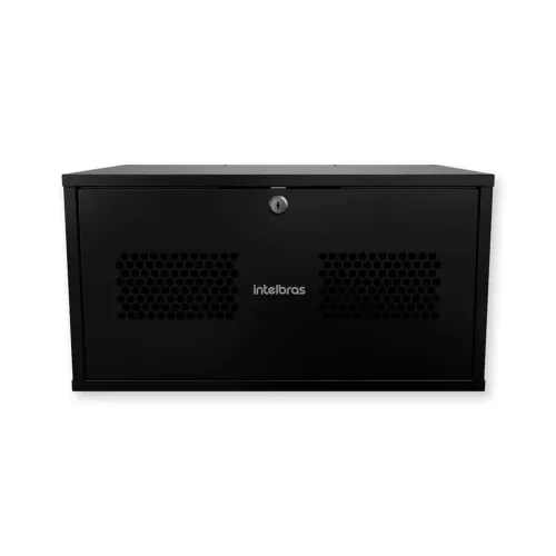 Mini Rack Montado 05U 370mm, Preto - Intelbras