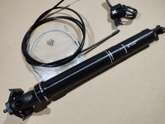 Canote retrátil x-fusion manic trava guidão 31.6 diâmetro 150mm curso mtb